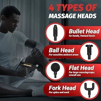 Professional Deep Tissue Massage Gun High Torque Muscle Relaxer Portable Ergonomic Design Ultra Compact Fashionable Perfect for Back Neck Day Gift Relieves Body Fatigue Improves Skin Smoothness