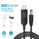 Router Power Bank Cable 5V to 12V USB DC Converter Boost Cable | USB to DC
