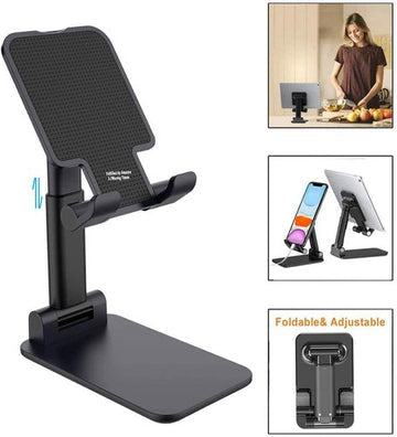 T1 Foldable Desktop Phone Stand Adjustable Tablet Holder Portable Mobile Mount