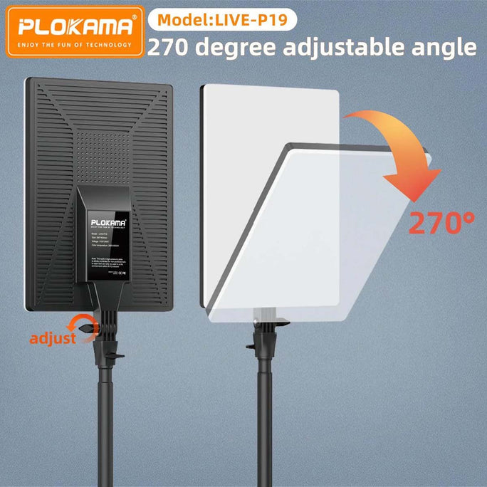 PLOKAMA Live P-19 Professional Photography Videography LED Fill Light Portable
