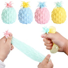 4 Pcs Pineapple Mini Squishy Fidget Stress Balls Toy Pineapple Fruit Stress Sensory Toy Anger Stress Relief Toy for Kid,Adult