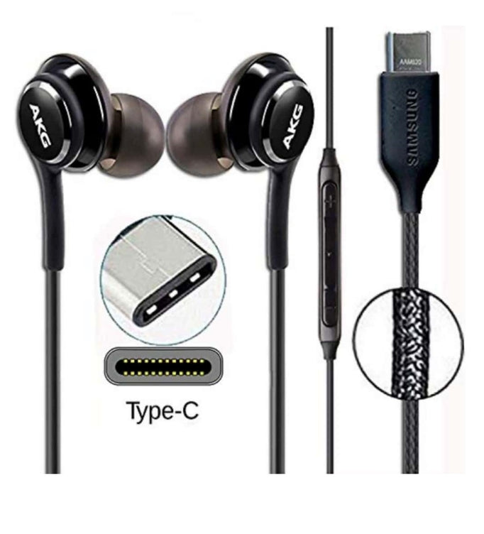 Samsung AKG Type-C Earphones | Wired In-Ear Stereo Headphones with Mic Volume