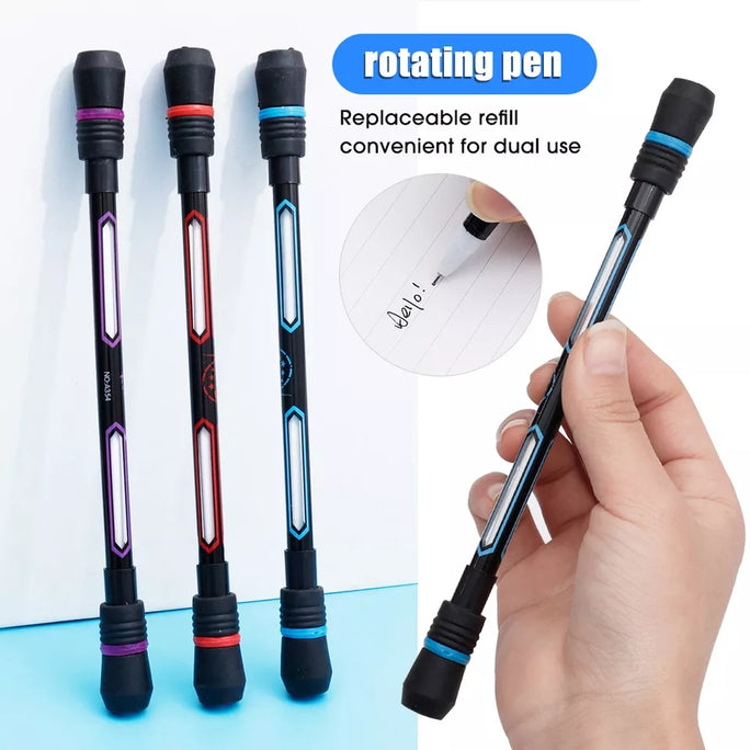 01 Peice of Spinning Writing Pen Student Relieve Stress Rotating Ballpoint Gel Pen Kids Gift Toy Stress Reliever Anti-Slip Hand Spinner Durable and Attractive