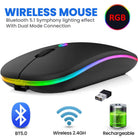 HP W10 Bluetooth Wireless Dual Mode 2in1 Wireless Mouse with 2.4 Ghz Wireless