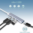 USB 3.0 Hub 4 Port High Speed USB Splitter Expander Adapter | Multi Port