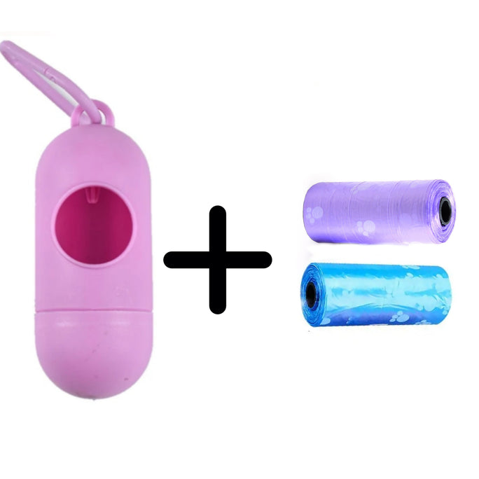 01 Dispenser + 02 Rolls Disopsable Baby Diapers Bag Box Kit Portable Baby Diapers Platics Bags Pet Waste Bag Box Kit Portable Baby Diapers Platics Bags Rubbish Bags Garbage Bag Removable Box Nappy Bag with Rope/hooks