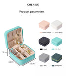 1 Box of Portable Jewelry Storage Box Travel Storage Organizer Jewelry Case Earrings Necklace Ring Jewelry Organizer Display Latest Jewellery Organizer Box ,for Travelling Leather Box ,Hair Accessories