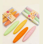 3Pcs/Set Portable Rubber Eraser Cute Erasers for Kids School Office Supplies Gift Stationery Prizes