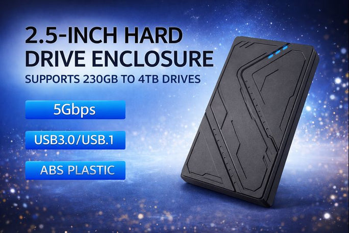 2.5 Inch External Hard Drive Enclosure USB 3.0 3.1 Type C | SATA III SSD HDD