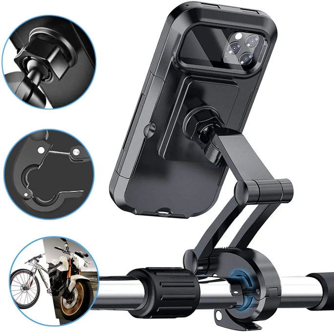 Universal Cycling Phone Mount | Weather Resistant Handlebar Case For Bicycles