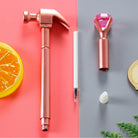 01 pc Cute Imitation Metal Neutral Pen Hammer Diamond Shape Gel Pen Learning Shool Office Stationery Graffiti Writing Tools Signature Pen