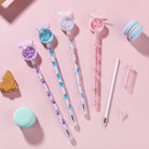 01 Pc Buttrefly BALL POINT GEL PEN Fairy Stick Ballpoint Pen Pen Bling Rainbow Dynamic Crystal Ball Pen Gel Ink Pen Student Pen Rollerball Pens for Women Girl Gift Stationery School Office Supplies