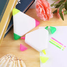 Highlighters Triangle n Star Shape Multicolor Creative Highlighter Pen Kawaii Markers Drawing School Art Supplies Japanese Stationery