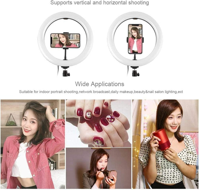 26CM MJ26 RGB LED Ring Light, Multi-Color Photography Fill Light, 10.2 Inch