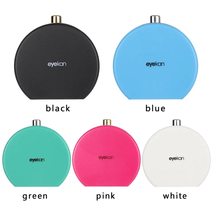 Contact Lens Case Perfume Bottle Shape Travel Kit Portable Solid Color Lens Cover Container Beauty Pupil Storage Soaking Box Eyewear Accessories