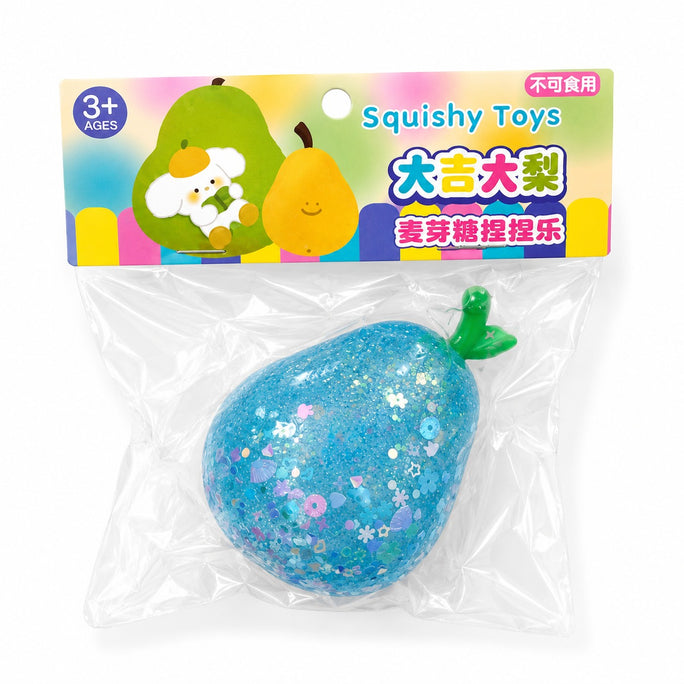 Taba Squishy, Strawberry Pear Slime Squishy Toys,Cute Kawaii Squishies,Sticky Squeeze Ball,Jelly Kitty Funny Fidget Toys Novelty Things Suitable for Adults Kids