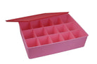 Prince Ware Organizer with Lid 15 Compartment Storage Box