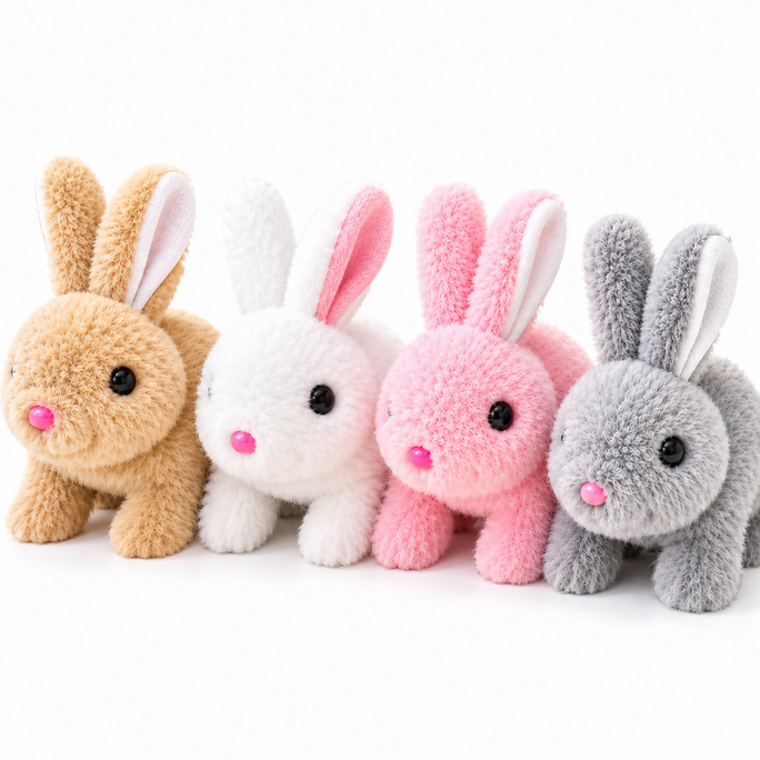 Cute Plush Bunny Soft Toy – Fluffy Rabbit Stuffed Toy