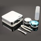 Contact Lens Case Travel Kit Square Travel Portable Solid Color Lens Cover Container Beauty Pupil Storage Soaking Box Eyewear Accessories