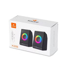 KISONLI USB SPEAKER WITH BLUETOOTH X28 - RGB Wired Computer Desktop