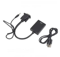 VGA to HDMI Adapter | VGA Male to HDMI Female Converter with 3.5mm Audio Jack