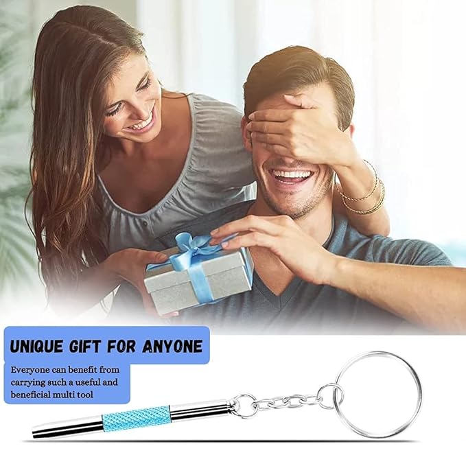 3 In 1 Eyeglass Screwdrivers Repair Kit with Keychain Watch Repair Glasses Screwdriver Recision Screw Driver Tools Accessories Ratings 1