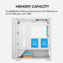 Cougar MX600 Mini V2 Pro Mini-Tower mATX Gaming PC Case