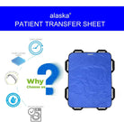 Positioning Bed Pad with Handles Washable Draw Sheets for Hospital Bed Ridden Patient Clothes Waterproof Glide Sheets for Patients Moving Pad for Lifting & Transfer Sheet 44" x 27" Inches