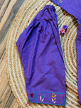 Kids Fitt Girls Purple Hand Embroidered Khaddar 2 Piece Suit – Farshi Shalwar