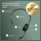 Jabra Evolve 65 TE Stereo Wireless Single-Ear Headphones