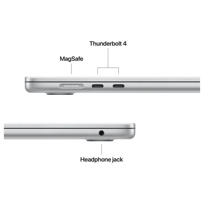 Apple MacBook Air 15 MDV94, Apple M5 10-Core Chip, 16GB Unified RAM, 512GB SSD, 15.3" Liquid Retina Display, Silver