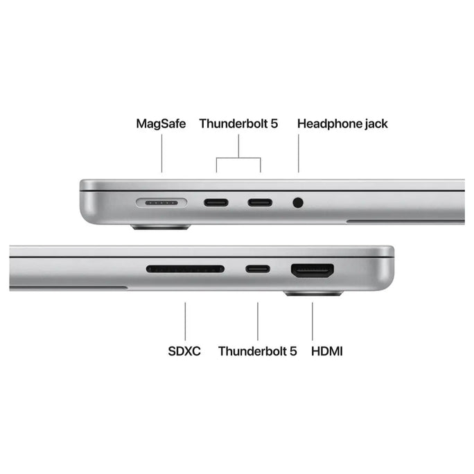 Apple MacBook Pro 14 MGDN4, Apple M5 Pro 15-Core Chip, 24GB Unified RAM, 1TB SSD, Liquid Retina XDR Display, Touch ID, Silver