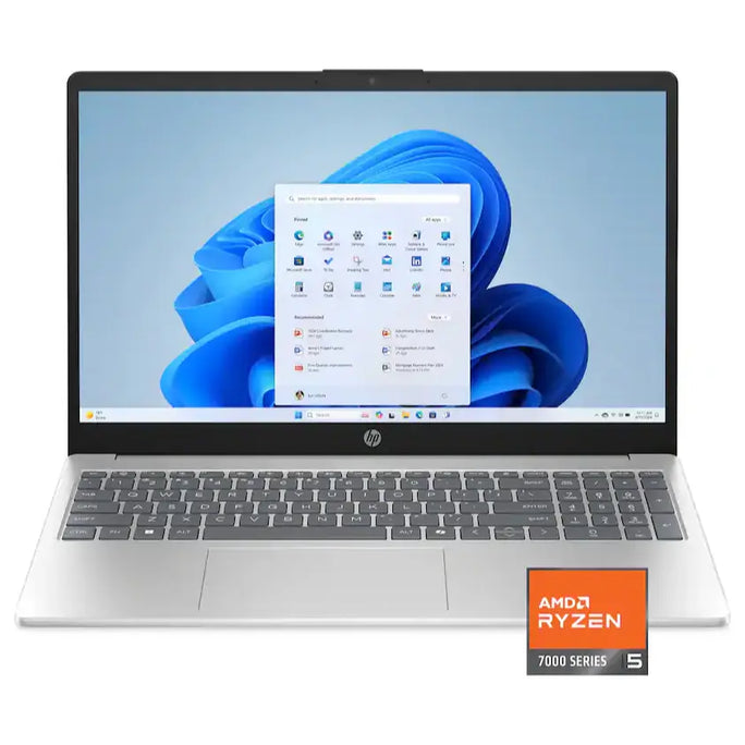HP 15-FC0146DX Touchscreen Laptop, AMD Ryzen 5 7520U, AMD Radeon Graphics, 8GB LPDDR5 RAM, 512GB SSD, 15.6" FHD IPS Touch, Windows 11 Home