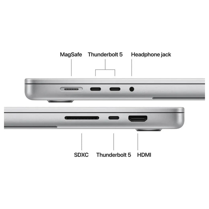 Apple MacBook Pro 16 MGE64, Apple M5 Pro 18-Core Chip, 48GB Unified RAM, 1TB SSD, 20-Core GPU, Liquid Retina XDR Display, Silver