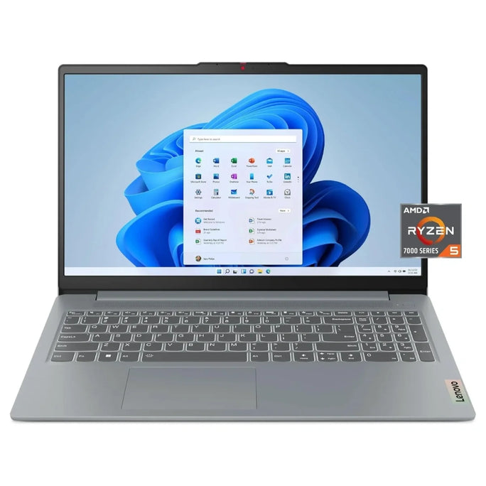 Lenovo IdeaPad Slim 3 82XQ00RSUS Laptop, AMD Ryzen 5 7520U, 8GB RAM, 512GB SSD, 15.6" FHD IPS Touchscreen