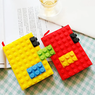Creative Stationery Silicone Notebook Logo Printable Building Blocks Gift 6A Student Silicone Notepad