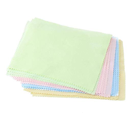 25 Cleaner Clothes Pack of 4 Different Colours Glasses and Mobile Screen Cleaner Clothes