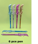 01Pc Ancient Sword Pen , Plastic Gel Pen Sword Pens with ﻿﻿﻿Tassels for Birthday Party School Office Writing Supplies