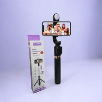 Plokama Live-K8 LED Selfie Stick 3-in-1 Mobile Phone Tripod - 1.3M Extendable