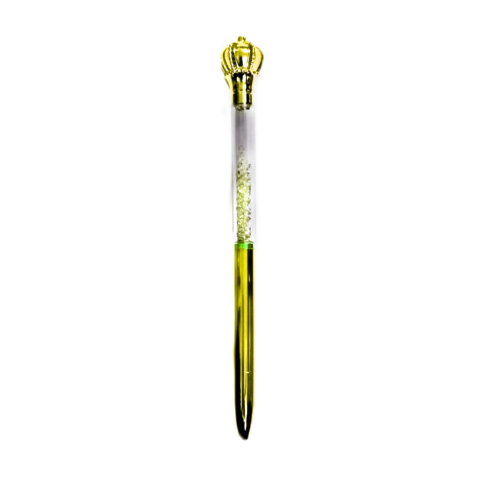 01 PC Cute Newest Crown Design Crystal Writing Tool Ballpoint GEL Pen Stationery as Festival Gift