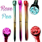 01 PC Cute Newest Rose Design Crystal Writing Tool Ballpoint GEL Pen Stationery as Luxury Festival Gift