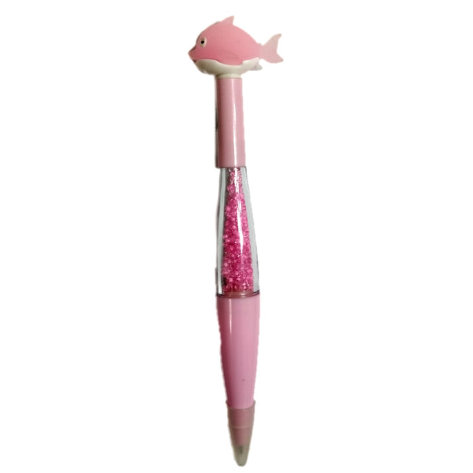 01 PC Fish Glitter Gel Pen Horse Shape LED Light for Kids and office Cute Pen For Girls Gift School Office Supplies-Public Mall