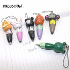 1 Pc Wood Mini Ballpoint Pen Animal Portable Ballpen Novelty Wedding Gift Caneta Stationary Office Material School Supplies