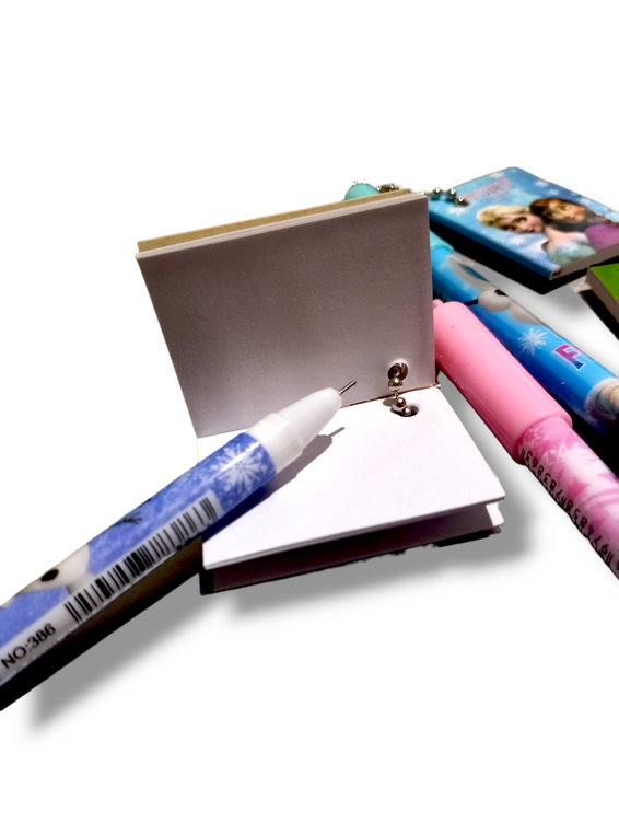 01 Pcs Pen With Mini Diary Attached For School College Office Gifting Or Collectible