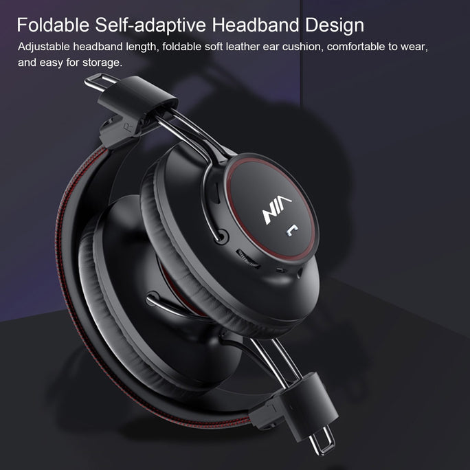 NIA S3000 Over-Ear Music Wireless Bluetooth Headphones Wireless Over Ear