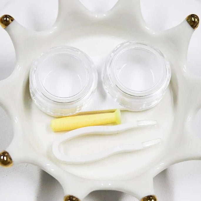 Contact Lens Pill Shape Case High Quality Travel Kit Design Travel Portable Solid Color Lens Cover Container Beauty Pupil Storage Soaking Box Eyewear Accessories