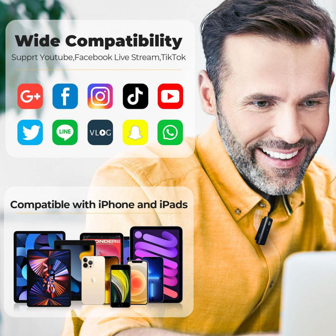 2.4G Wireless Live Streaming Lavalier Mic