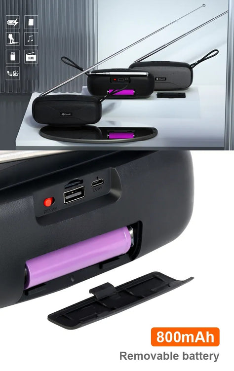 Kisonli S9 Wireless Bluetooth Speaker | Portable Sound Box Supports USB TF Card