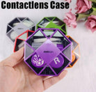 Contact Lens Case High Quality Travel Kit Design Travel Portable Solid Color Lens Cover Container Beauty Pupil Storage Soaking Box Eyewear Accessories
