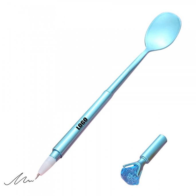1 PC Stationery Diamonds Cute Lovely Candy Spoon / Fork Gel Pen Office Creative Gift Sweet Pretty Funny Pens